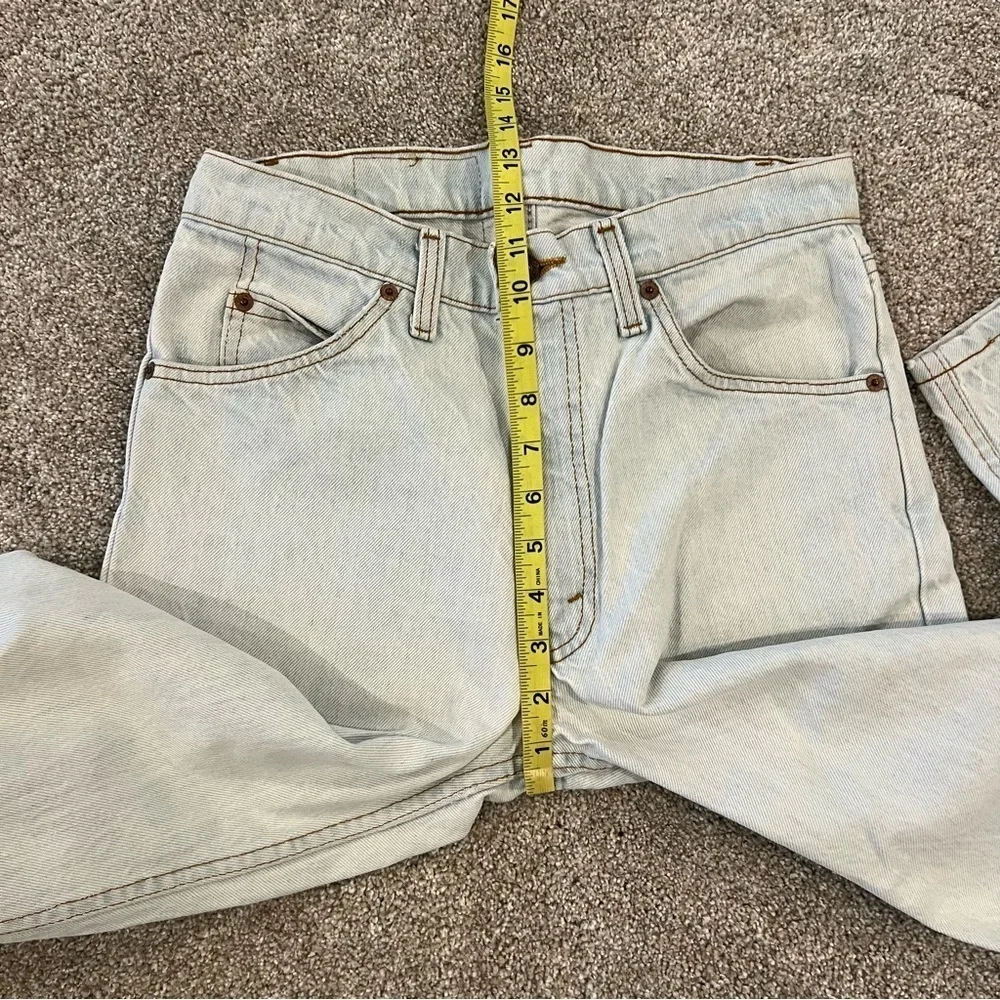 VTG Levi's Blue Jeans Mens 31x32 Orange Tab Vintage Light Wash USA Vintage Levi